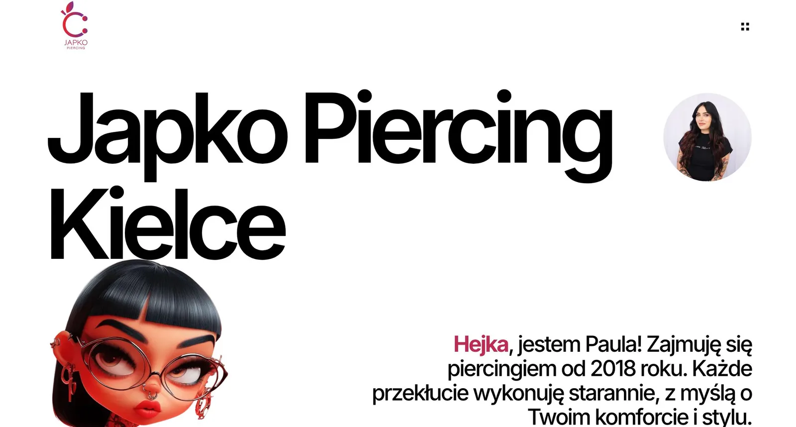 Japko Piercing: podgląd na żywo