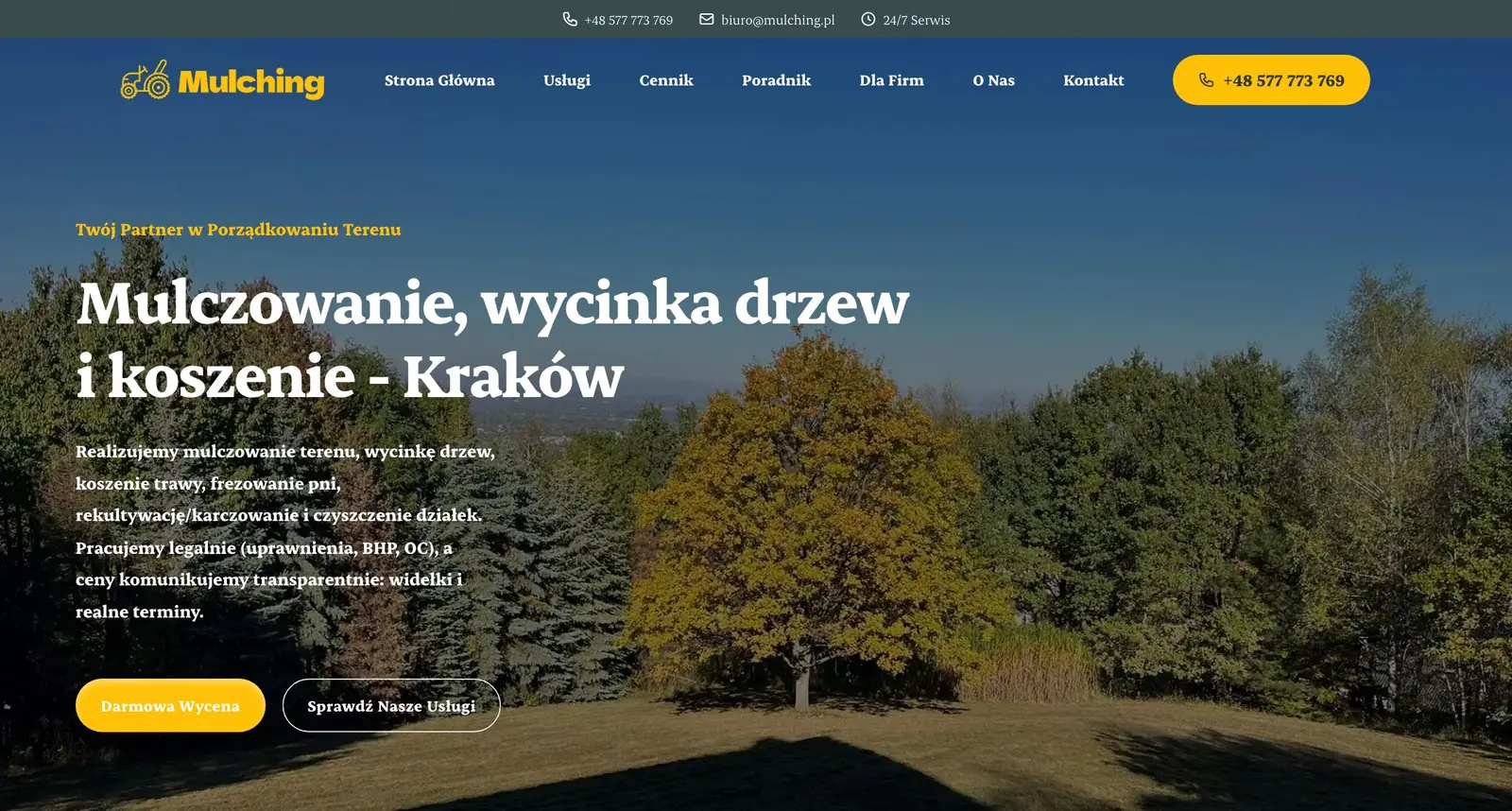 Mulching.pl: podgląd na żywo
