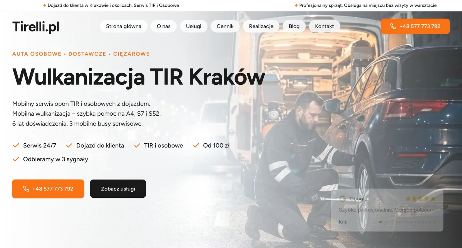 Tirelli: podgląd na żywo